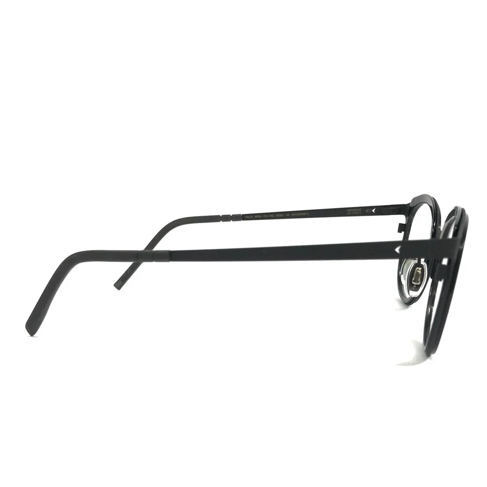 Blackfin Eyeglasses Frames PALOS BF884 COL. 1082 Black Round Full Rim 45-22-145